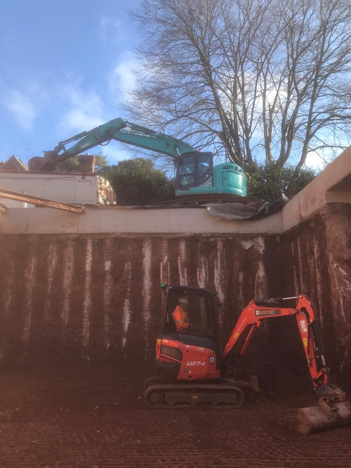 Ladywood Road, Four Oaks Estate: contiguous piled basement, photograph 2 of 3