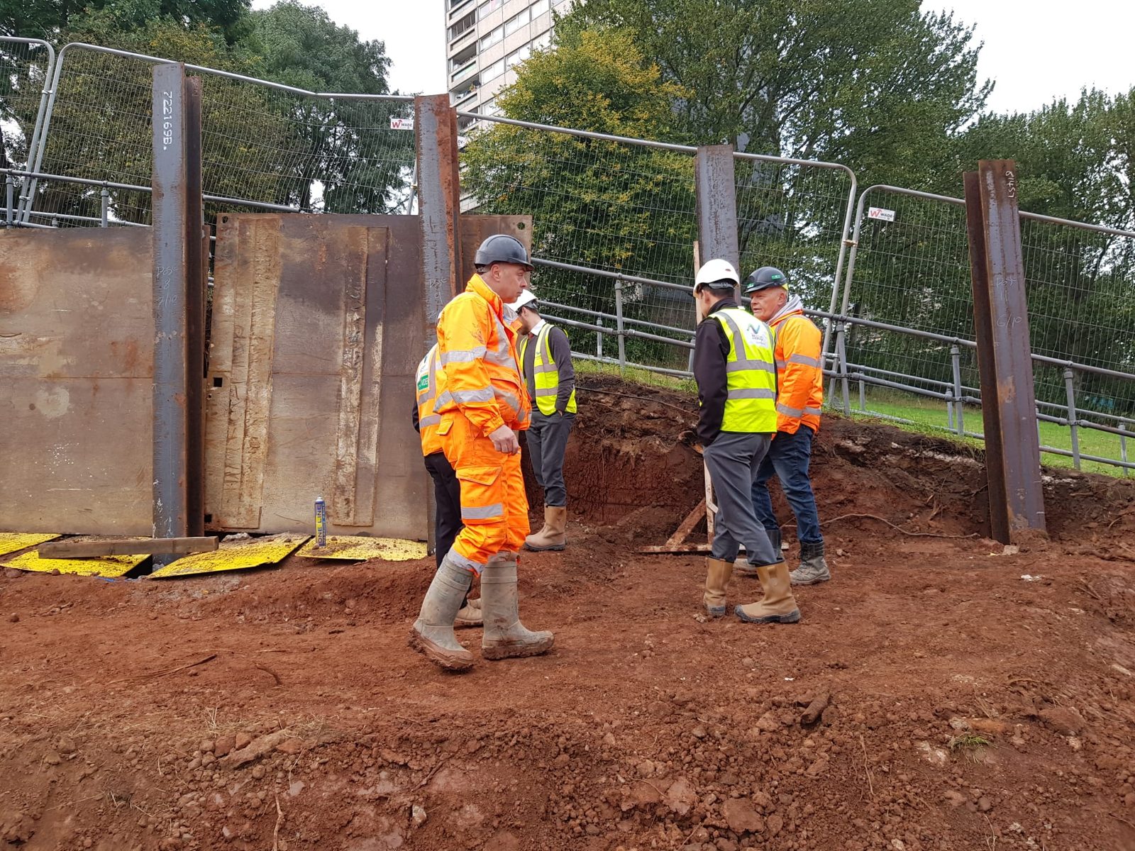 Stoneycroft, Bromford: king pile wall system, photograph 3 of 5