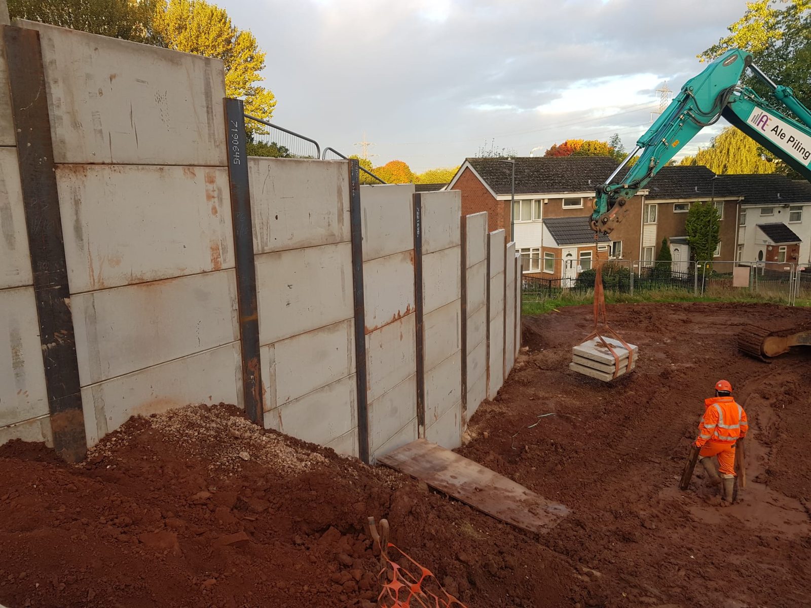Stoneycroft, Bromford: king pile wall system, photograph 4 of 5