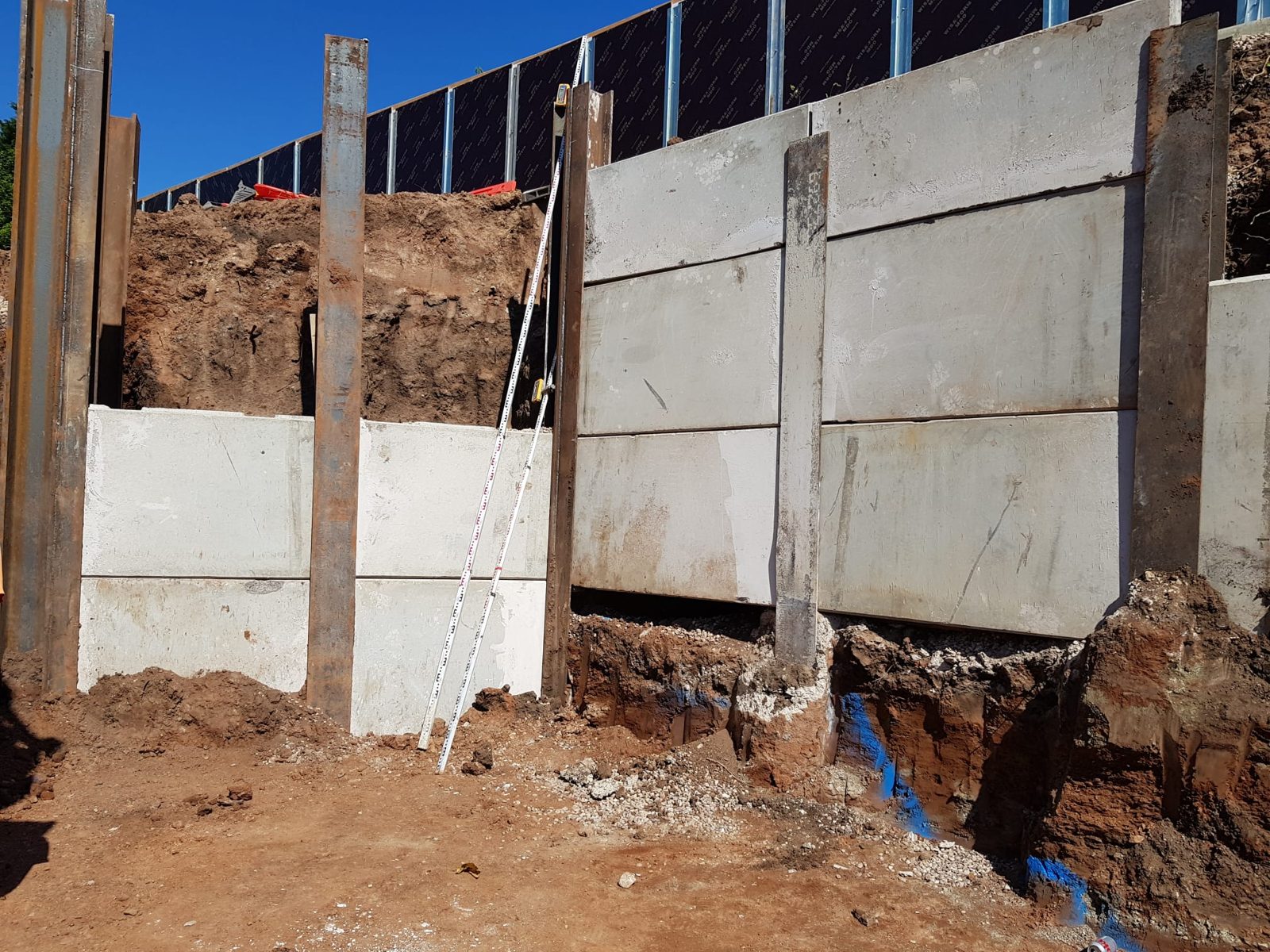 Burton Hospital: king pile wall system, photograph 9 of 9