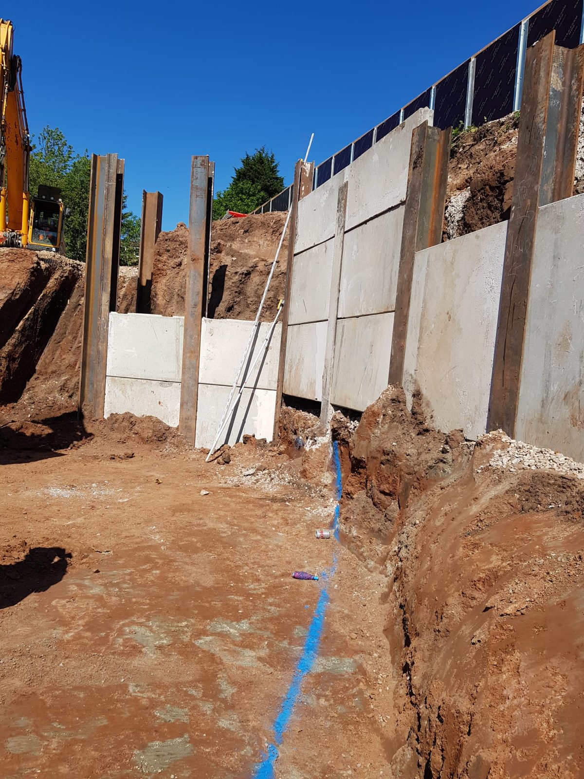 Burton Hospital: king pile wall system, photograph 3 of 9