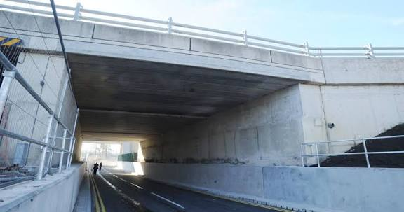 The completed underbridge