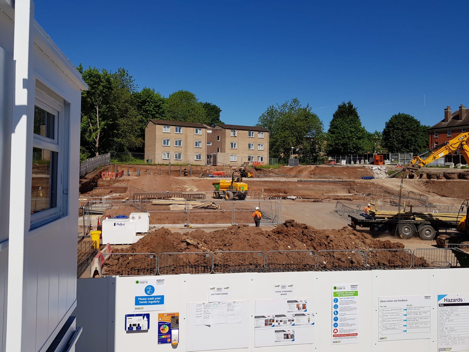 Burton Hospital: king pile wall system, photograph 4 of 9