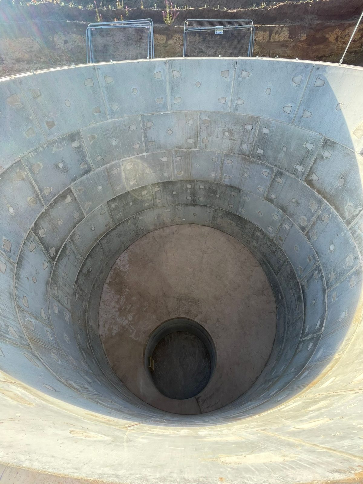 Shaft installation at the Lovell Homes site