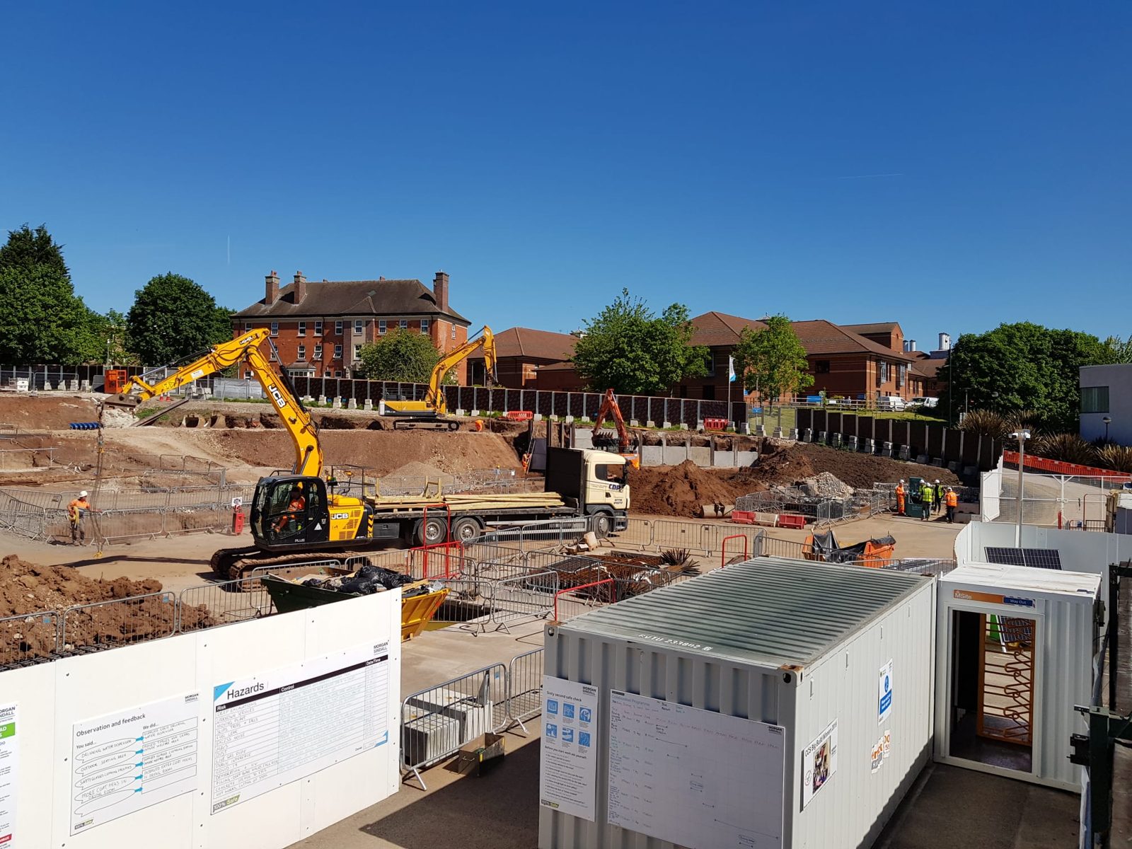 Burton Hospital: king pile wall system, photograph 6 of 9